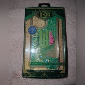 Universal Glitter Phone Case for iPhone 16 Pro Max - Green and Pink